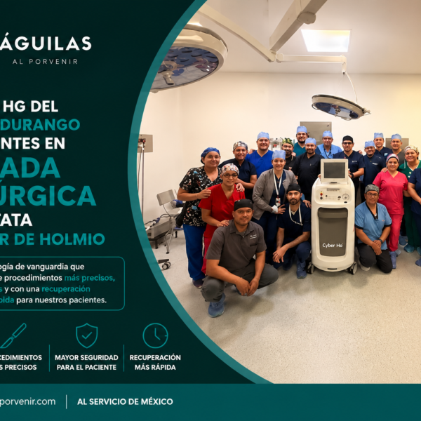 Beneficia HG del ISSSTE en Durango a 12 pacientes en Jornada Quirúrgica de próstata con láser de Holmio