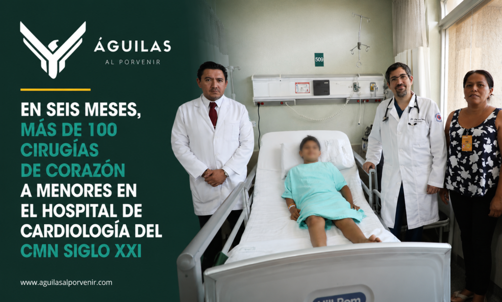 En seis meses, más de 100 cirugías de corazón a menores en el Hospital de Cardiología del CMN Siglo XXI