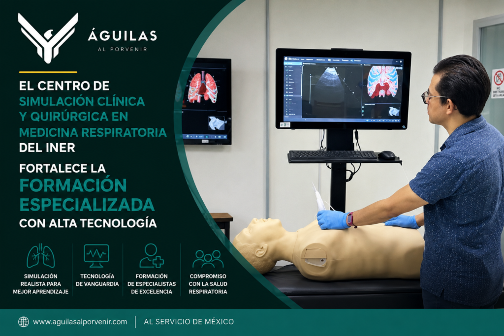El Centro de Simulación Clínica y Quirúrgica en Medicina Respiratoria del INER fortalece la formación especializada con alta tecnología