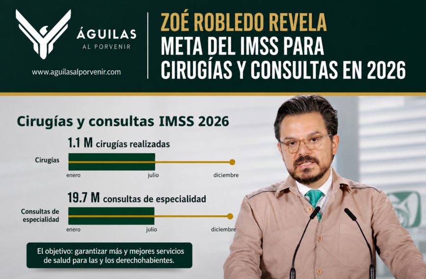 Zoé Robledo revela meta del IMSS para cirugías y consultas en 2026