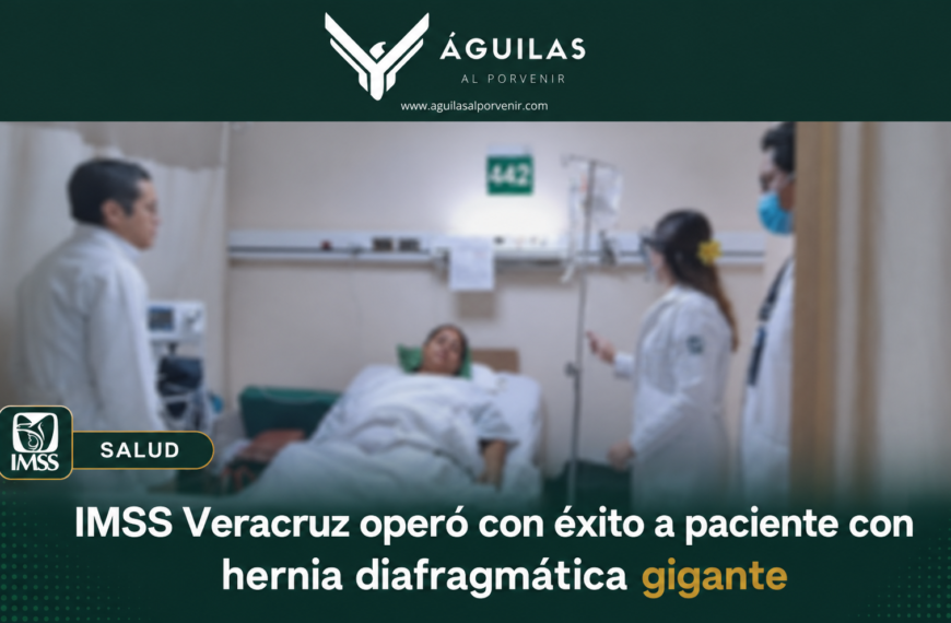 IMSS Veracruz operó con éxito a paciente con hernia diafragmática gigante