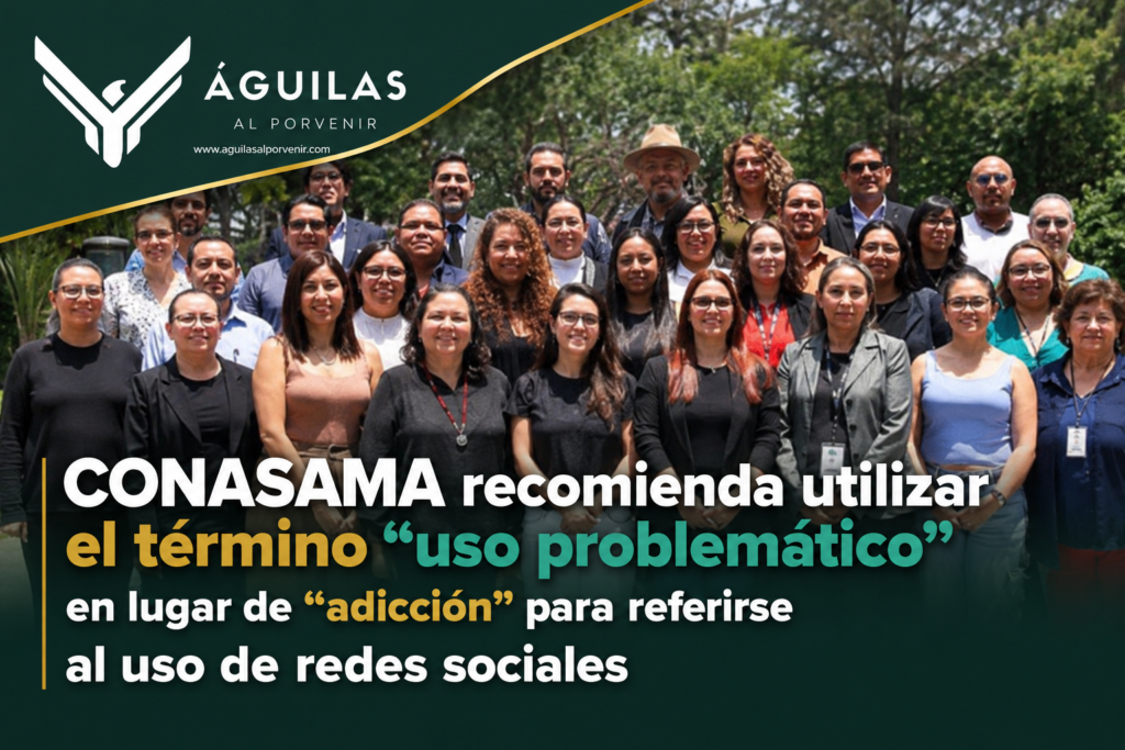 CONASAMA recomienda utilizar el término “uso problemático” en lugar de “adicción” para referirse al uso de redes sociales