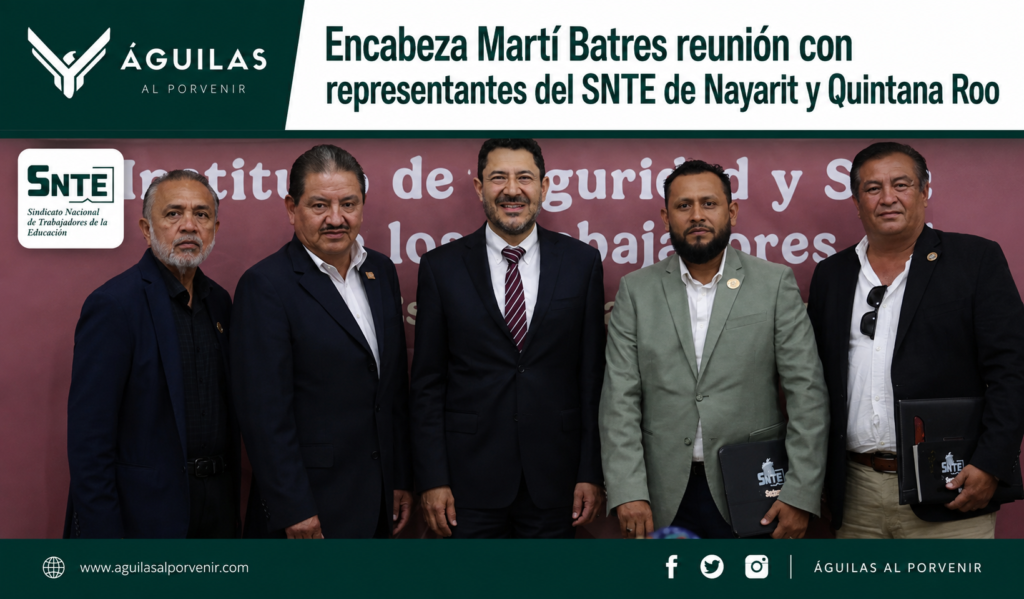 Encabeza Martí Batres reunión con representantes del SNTE de Nayarit y Quintana Roo