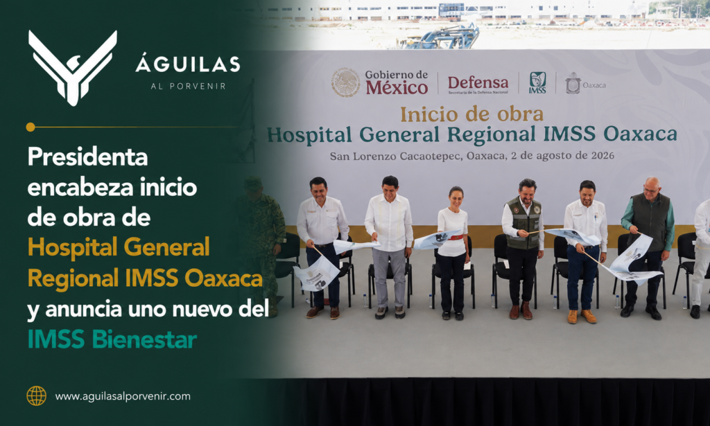 Presidenta encabeza inicio de obra de Hospital General Regional IMSS Oaxaca y anuncia uno nuevo del IMSS Bienestar