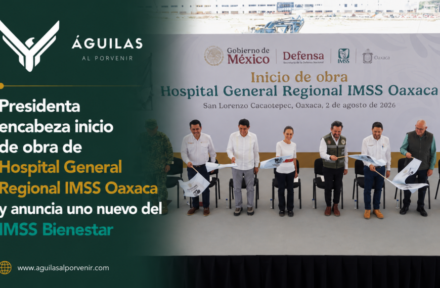 Presidenta encabeza inicio de obra de Hospital General Regional IMSS Oaxaca y anuncia uno nuevo del IMSS Bienestar
