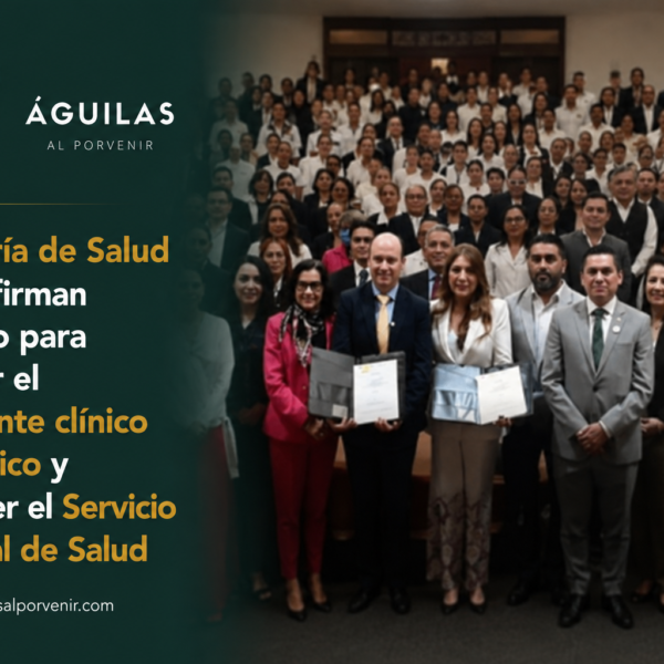 Secretaría de Salud e IMSS firman convenio para impulsar el expediente clínico electrónico y fortalecer el Servicio Universal de Salud