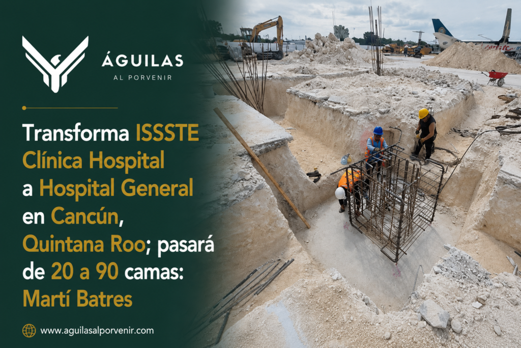 Transforma ISSSTE Clínica Hospital a Hospital General en Cancún, Quintana Roo; pasará de 20 a 90 camas: Martí Batres