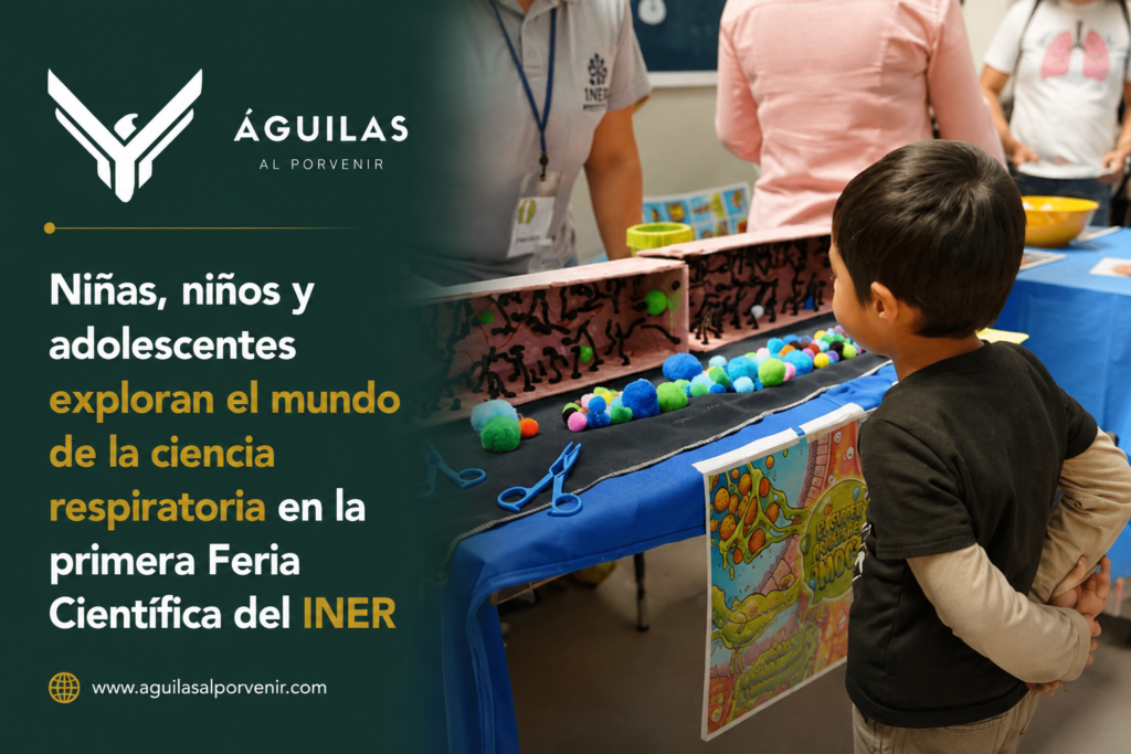 Niñas, niños y adolescentes exploran el mundo de la ciencia respiratoria en la primera Feria Científica del INER