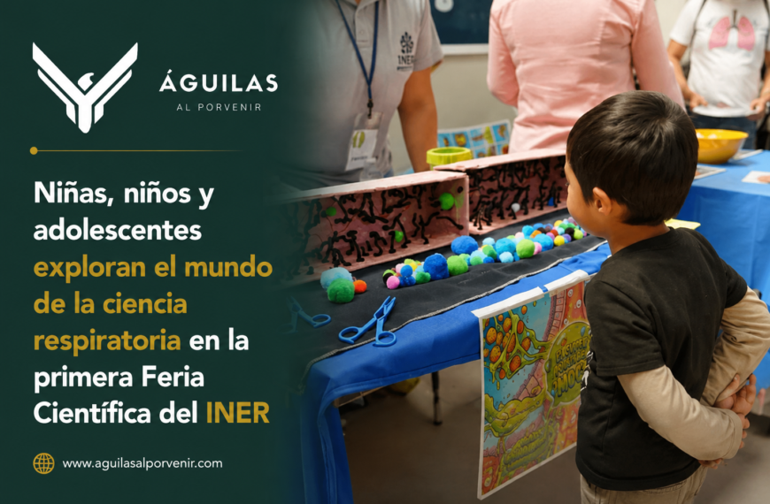 Niñas, niños y adolescentes exploran el mundo de la ciencia respiratoria en la primera Feria Científica del INER