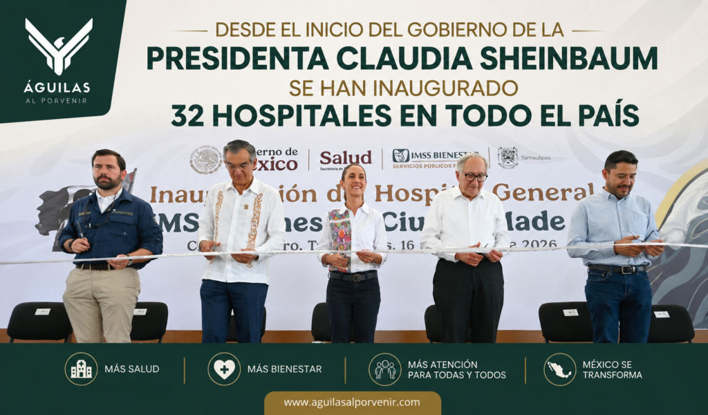 Desde el inicio del gobierno de la presidenta Claudia Sheinbaum se han inaugurado 32 hospitales en todo el país