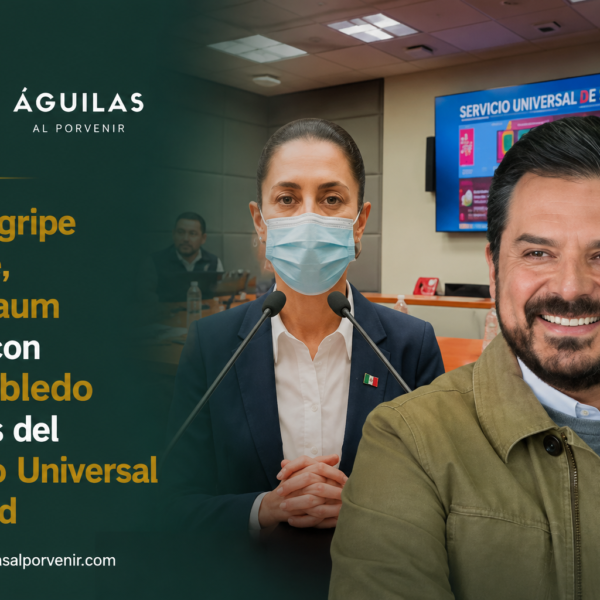 Pese a gripe y fiebre, Sheinbaum revisa con Zoé Robledo avances del Servicio Universal de Salud