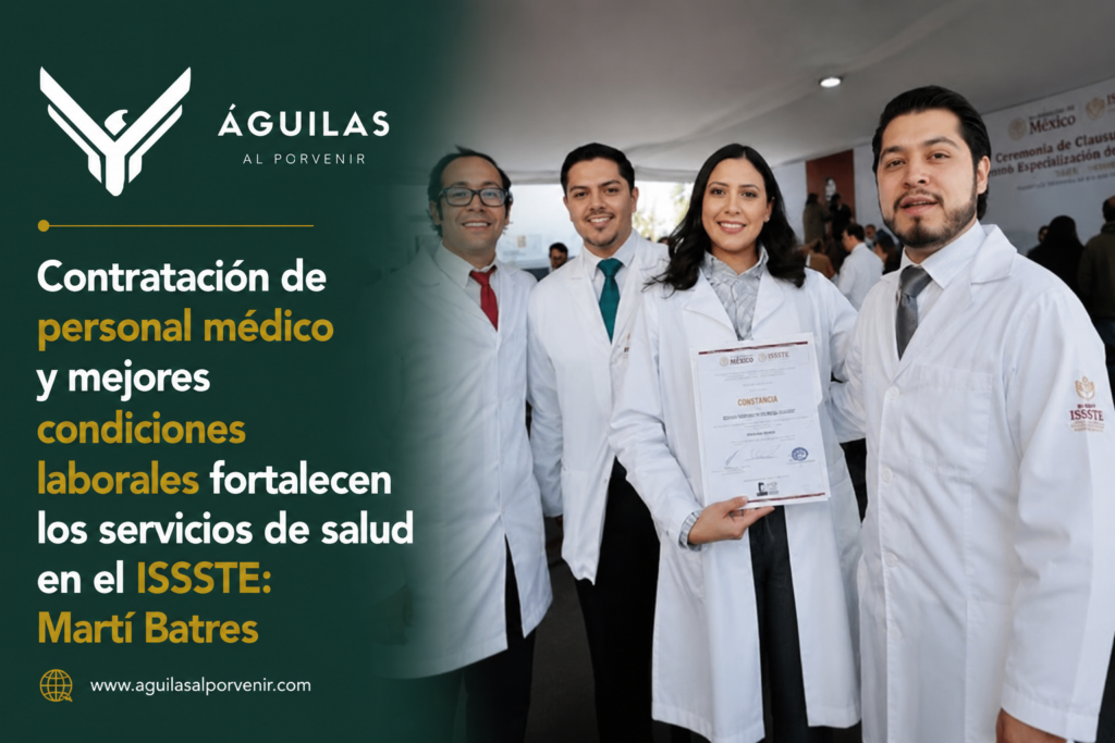 Contratación de personal médico y mejores condiciones laborales fortalecen los servicios de salud en el ISSSTE: Martí Batres