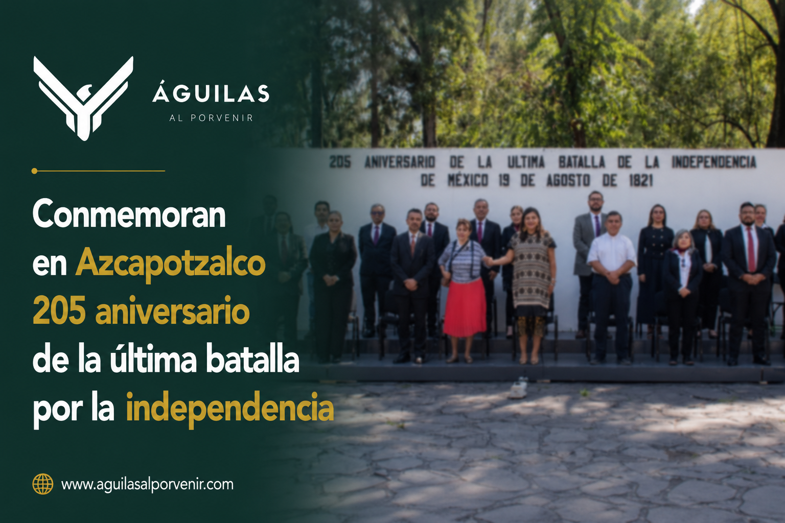 Conmemoran en Azcapotzalco 205 aniversario de la última batalla por la independencia