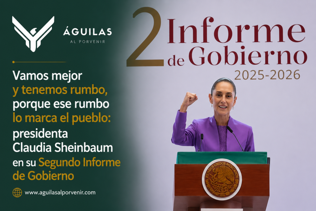 Vamos mejor y tenemos rumbo, porque ese rumbo lo marca el pueblo: presidenta Claudia Sheinbaum en su Segundo Informe de Gobierno