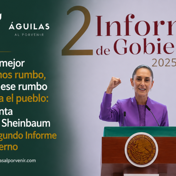 Vamos mejor y tenemos rumbo, porque ese rumbo lo marca el pueblo: presidenta Claudia Sheinbaum en su Segundo Informe de Gobierno