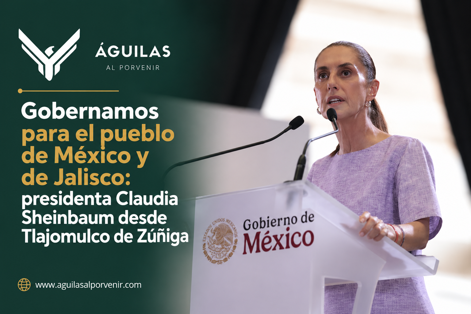 Gobernamos para el pueblo de México y de Jalisco: presidenta Claudia Sheinbaum desde Tlajomulco de Zúñiga