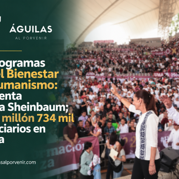 Los Programas para el Bienestar son Humanismo: presidenta Claudia Sheinbaum; hay un millón 734 mil beneficiarios en Oaxaca