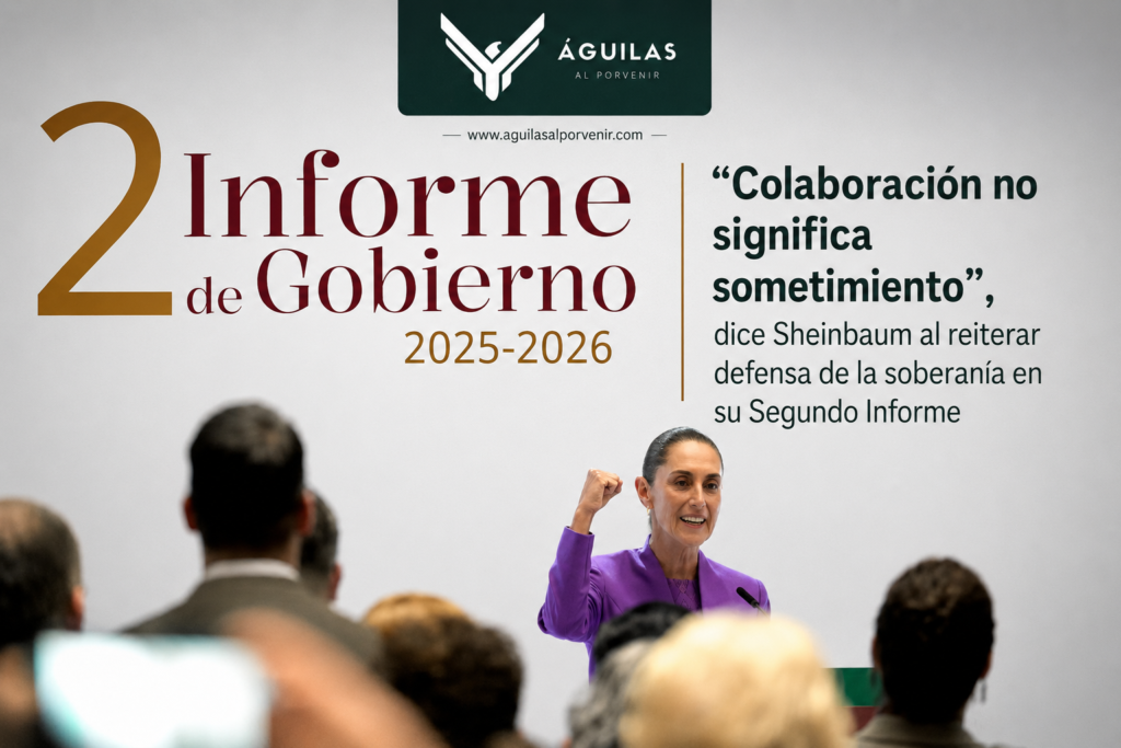 “Colaboración no significa sometimiento”, dice Sheinbaum al reiterar defensa de la soberanía en su Segundo Informe