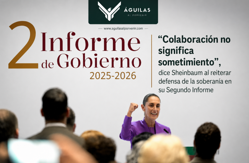 “Colaboración no significa sometimiento”, dice Sheinbaum al reiterar defensa de la soberanía en su Segundo Informe