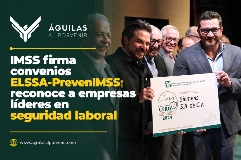 IMSS firma convenios ELSSA-PrevenIMSS; reconoce a empresas líderes en seguridad laboral