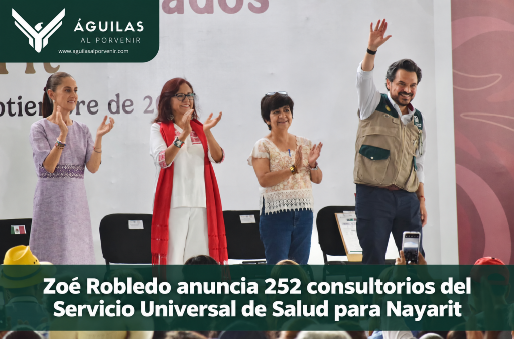 Zoé Robledo anuncia 252 consultorios del Servicio Universal de Salud para Nayarit