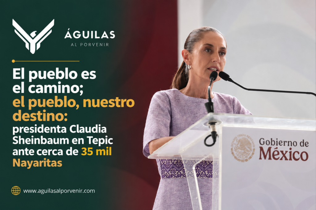 El pueblo es el camino; el pueblo, nuestro destino: presidenta Claudia Sheinbaum en Tepic ante cerca de 35 mil Nayaritas
