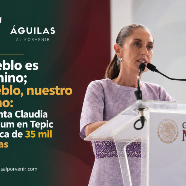 El pueblo es el camino; el pueblo, nuestro destino: presidenta Claudia Sheinbaum en Tepic ante cerca de 35 mil Nayaritas