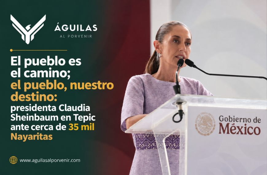 El pueblo es el camino; el pueblo, nuestro destino: presidenta Claudia Sheinbaum en Tepic ante cerca de 35 mil Nayaritas
