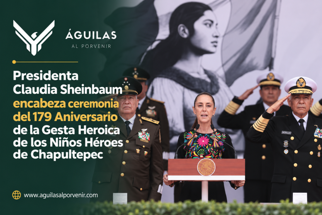 Presidenta Claudia Sheinbaum encabeza ceremonia del 179 Aniversario de la Gesta Heroica de los Niños Héroes de Chapultepec