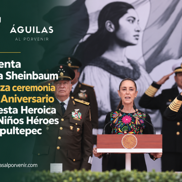 Presidenta Claudia Sheinbaum encabeza ceremonia del 179 Aniversario de la Gesta Heroica de los Niños Héroes de Chapultepec