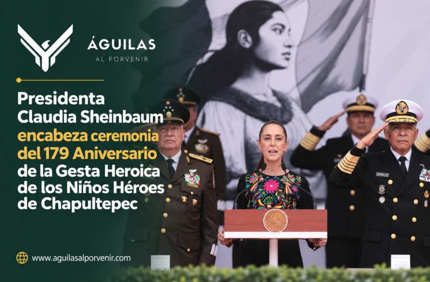 Presidenta Claudia Sheinbaum encabeza ceremonia del 179 Aniversario de la Gesta Heroica de los Niños Héroes de Chapultepec