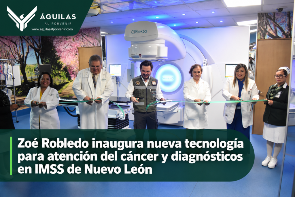 Zoé Robledo inaugura nueva tecnología para atención del cáncer y diagnósticos en IMSS de Nuevo León