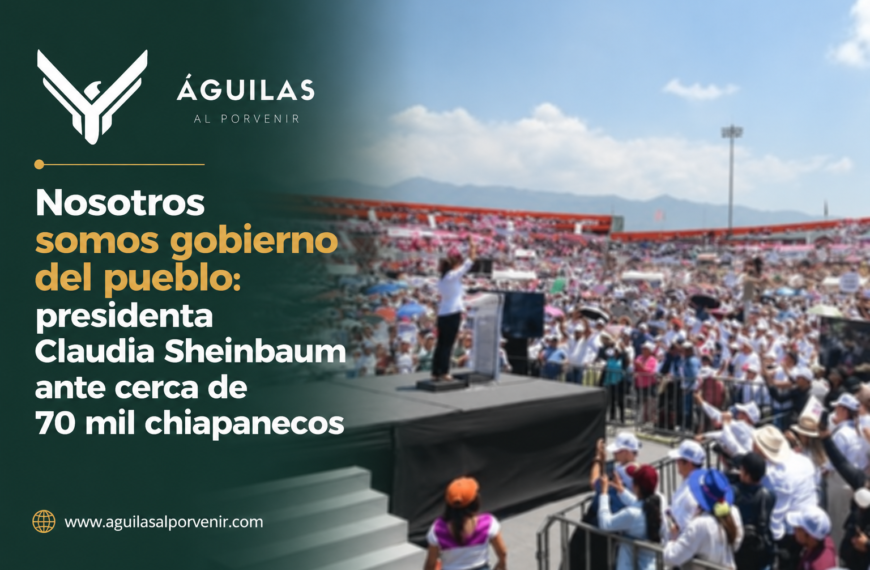 Nosotros somos gobiernos del pueblo: presidenta Claudia Sheinbaum ante cerca de 70 mil chiapanecos