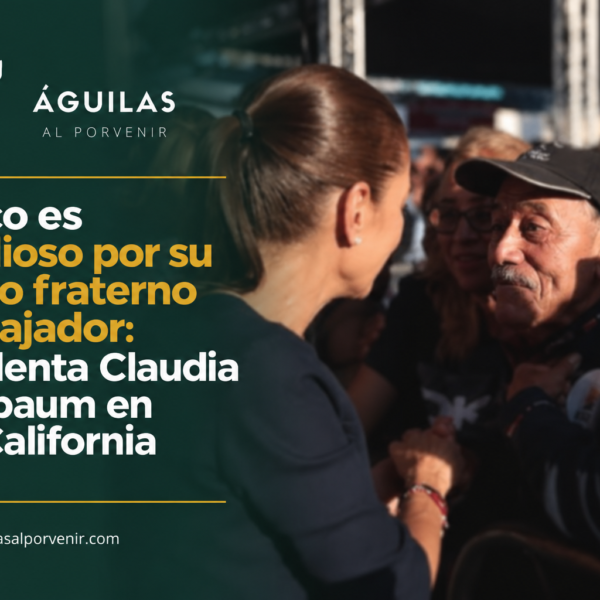 México es grandioso por su pueblo fraterno y trabajador: presidenta Claudia Sheinbaum en Baja California