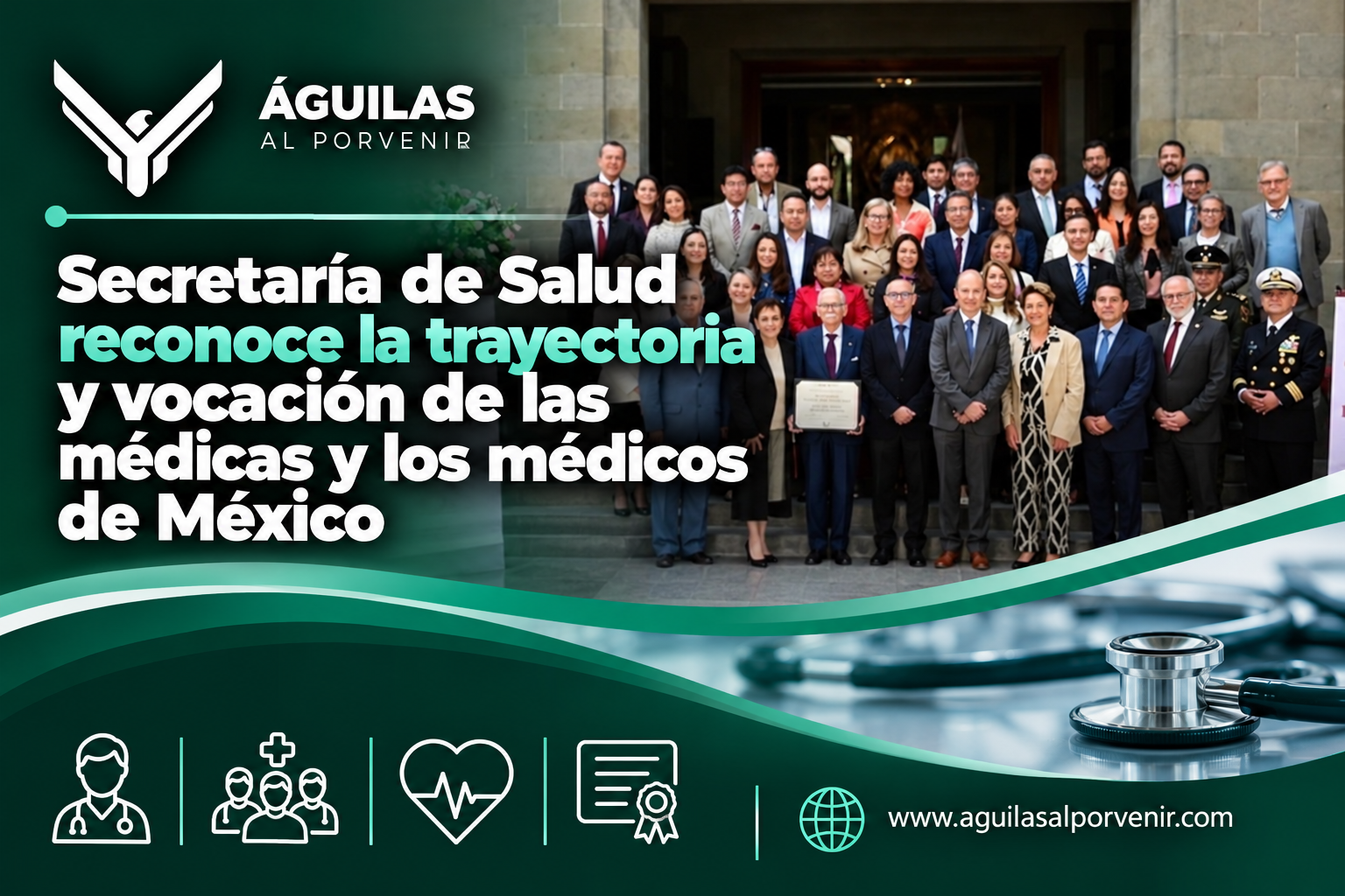 Secretaría de Salud reconoce la trayectoria y vocación de las médicas y los médicos de México