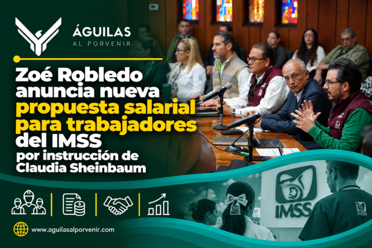 Zoé Robledo anuncia nueva propuesta salarial para trabajadores del IMSS por instrucción de Claudia Sheinbaum