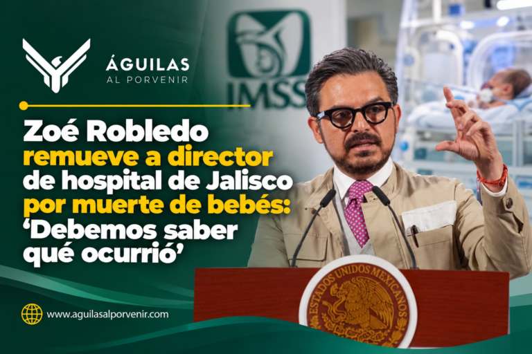 Zoé Robledo remueve a director de hospital de Jalisco por muerte de bebés: ‘Debemos saber qué ocurrió’