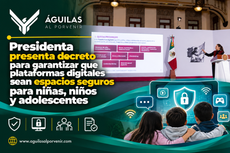 Presidenta presenta decreto para garantizar que plataformas digitales sean espacios seguros para niñas, niños y adolescentes