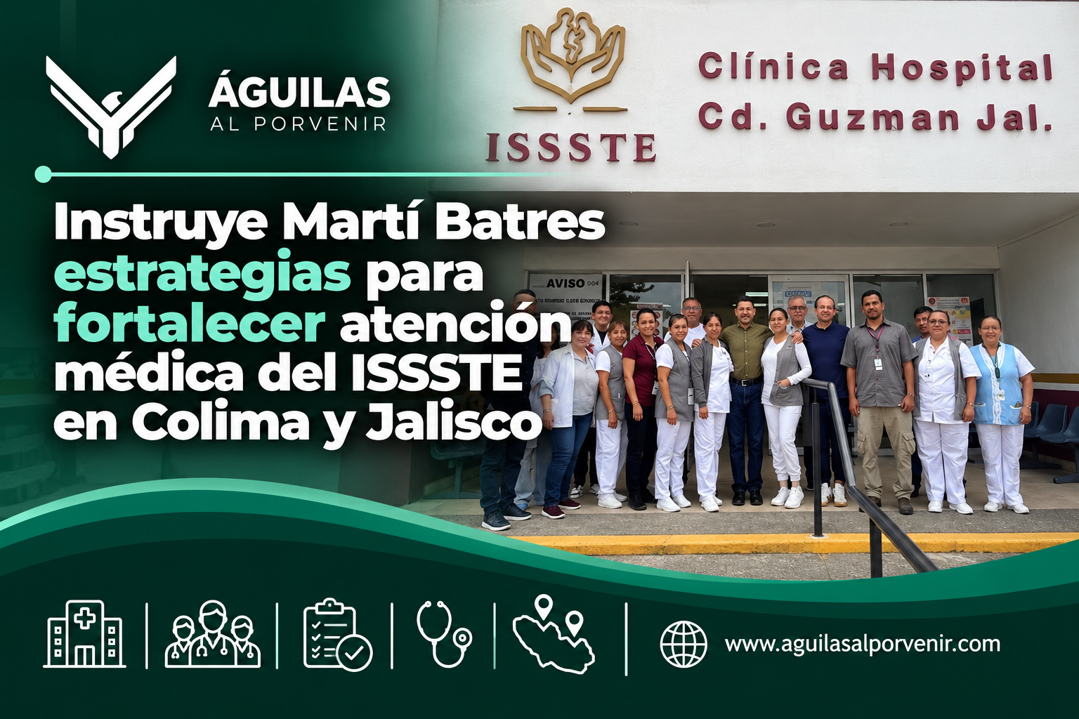 Instruye Martí Batres estrategias para fortalecer atención médica del ISSSTE en Colima y Jalisco