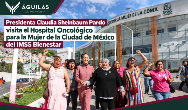 Presidenta Claudia Sheinbaum Pardo visita el Hospital Oncológico para la Mujer de la Ciudad de México del IMSS Bienestar